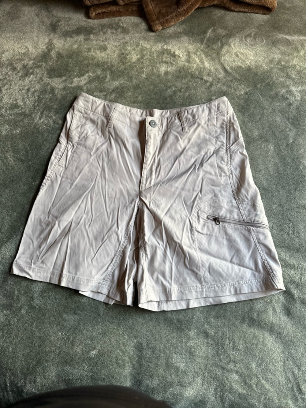 Patagonia Light Gray Women's Shorts with Mesh Lining size 8